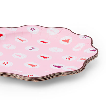 AMERICAN GIRL®  X BONJOUR FETE PINK ICONS LARGE PLATES