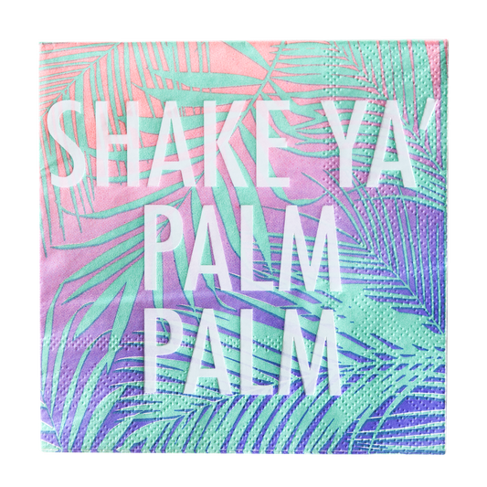 "Shake Ya Palm" Cocktail Napkins - 20 Pk.