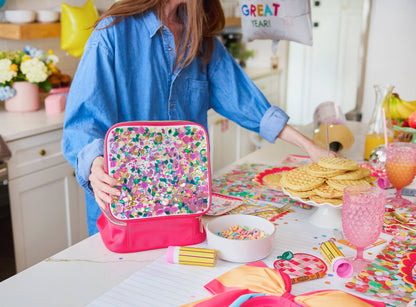 "Audrey" Jewel Confetti Insulated Lunch Box