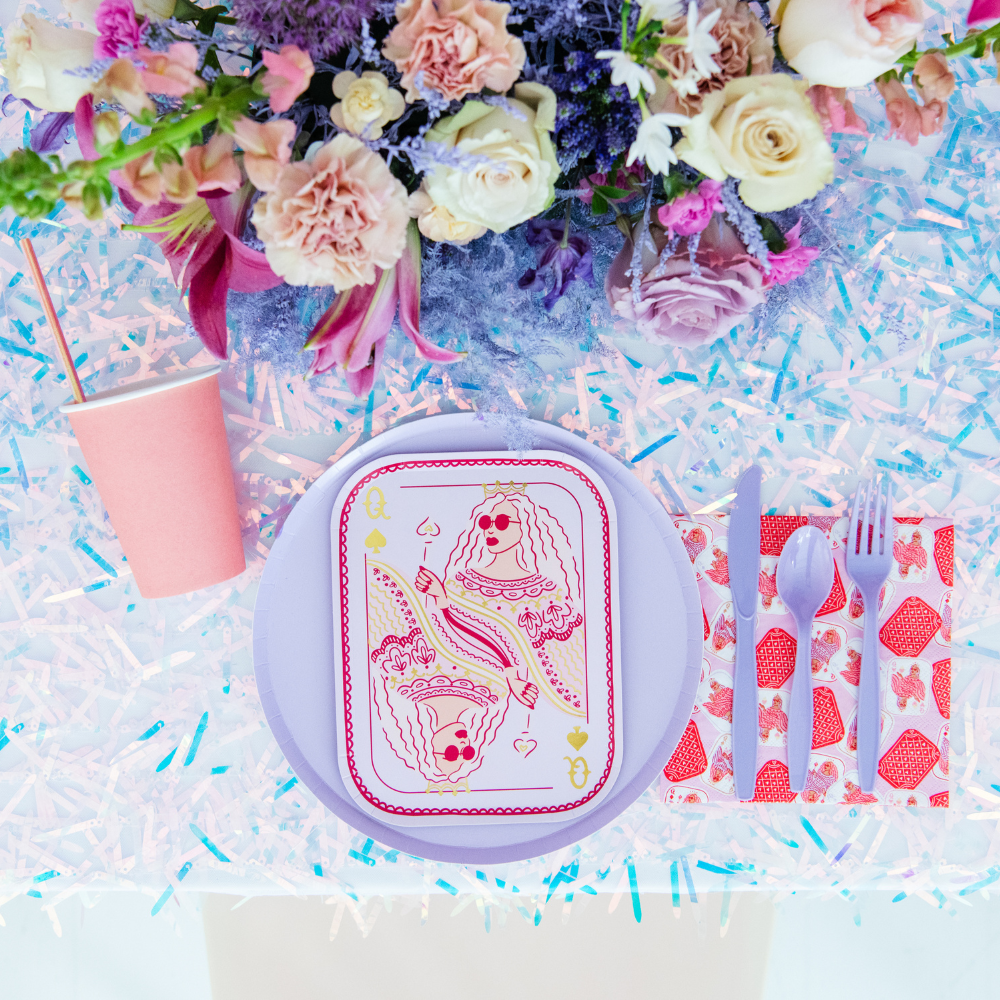 Queens Four Of A Kind Patterned Large Napkins