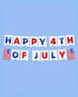 4th of July Banner, Independence Day