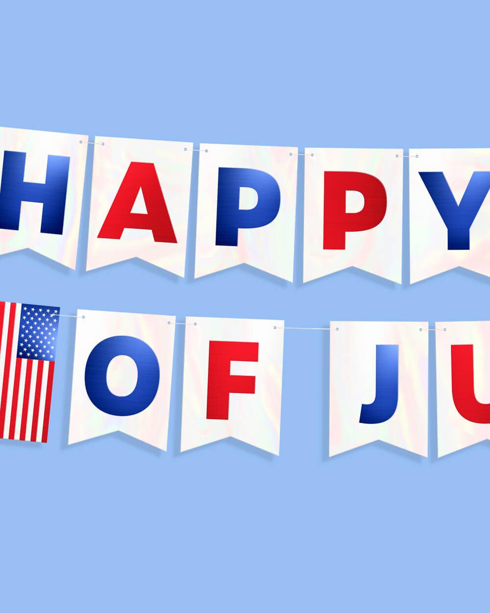 4th of July Banner, Independence Day