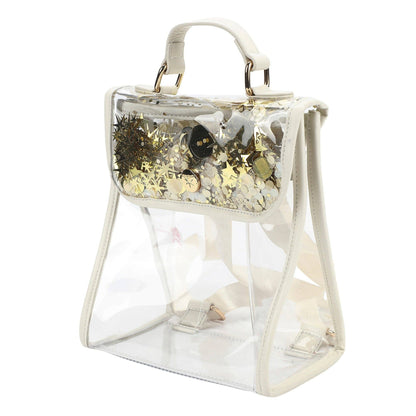 CONFETTI GLAM CLEAR MINI BACKPACK