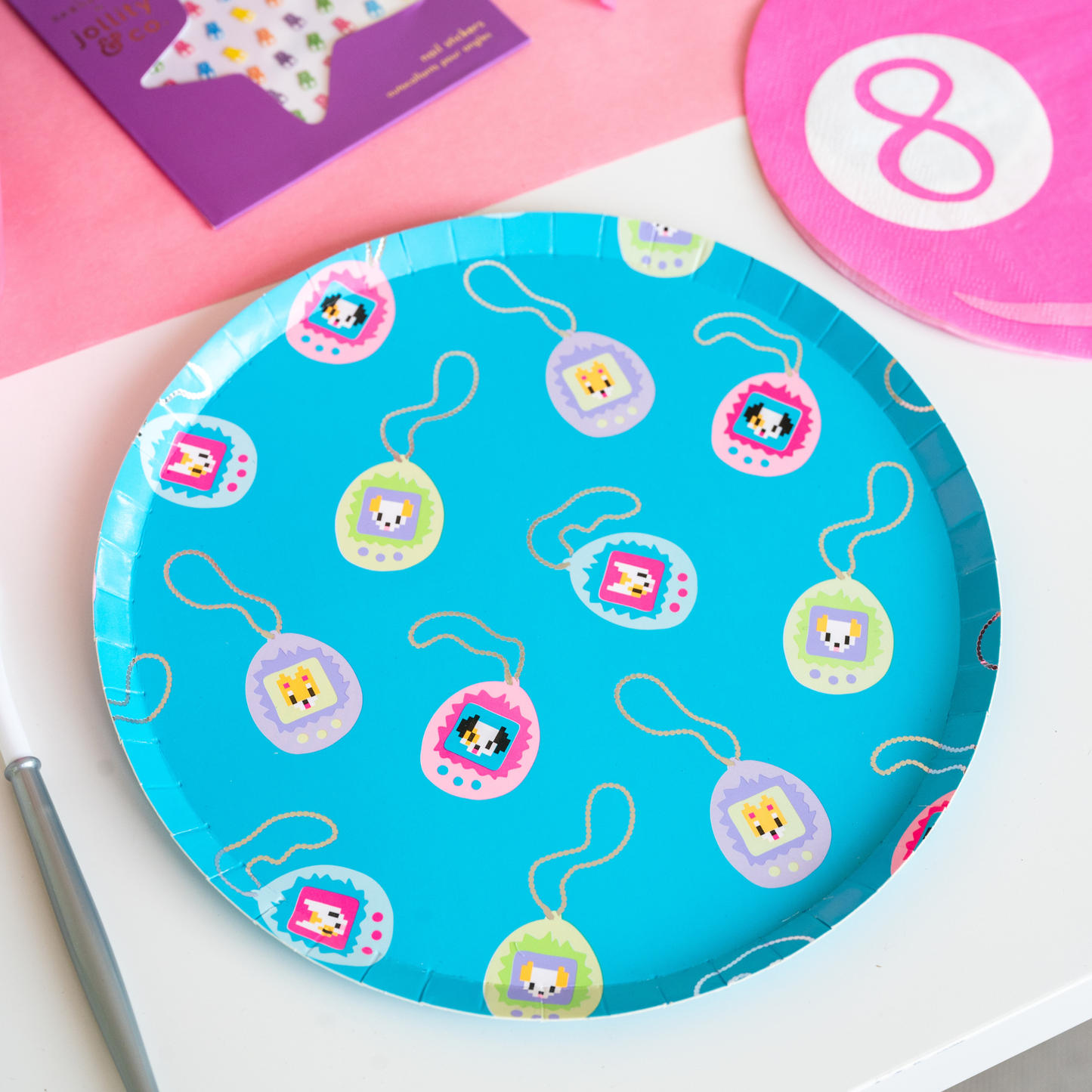 Y2K Valentines Pixel Pals Dessert Plates