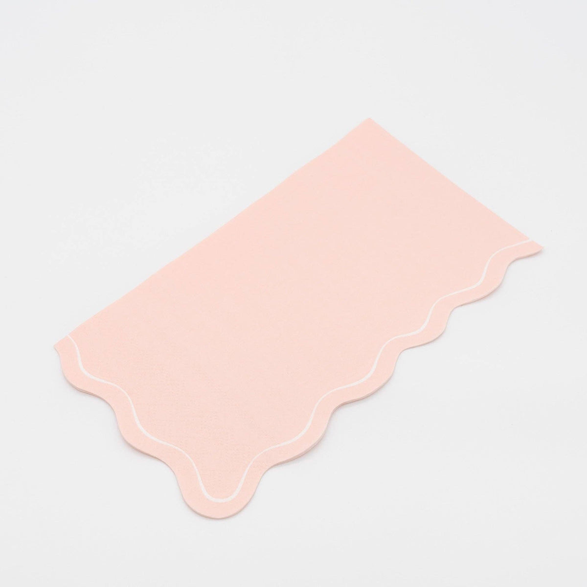 Pink Scallop Guest Towels