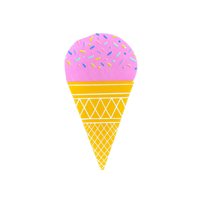 It's A Birthday Ice Cream Guest Napkins