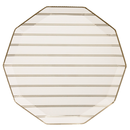 GOLD SIGNATURE STRIPE DINNER PLATE
