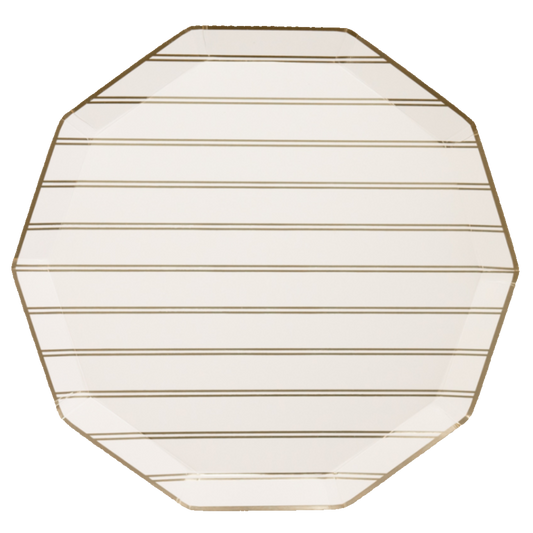 GOLD SIGNATURE STRIPE DINNER PLATE