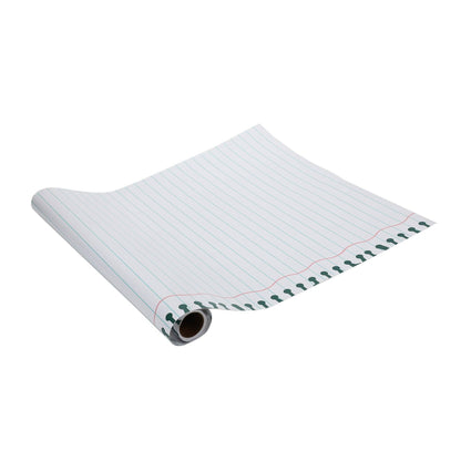 Notebook Paper Table Runner with Stickers