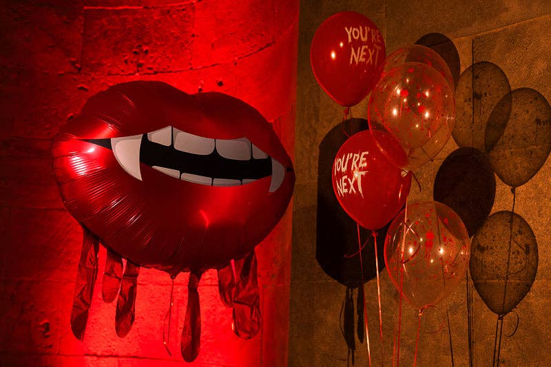 Bleeding Lips Foil Balloon 36 in. - PartyDeco USA
