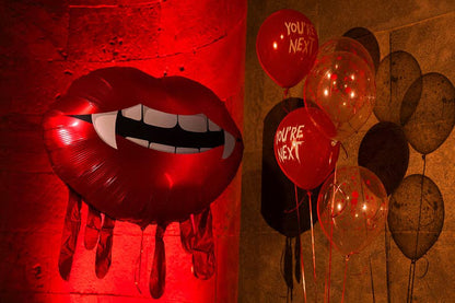 Bleeding Lips Foil Balloon 36 in. - PartyDeco USA