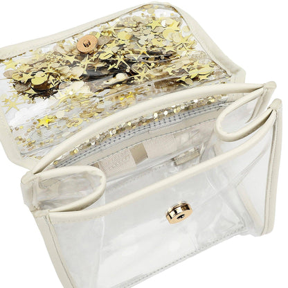 CONFETTI GLAM CLEAR MINI BACKPACK