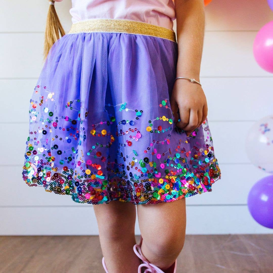 Lavender Confetti Tutu - Dress Up Skirt