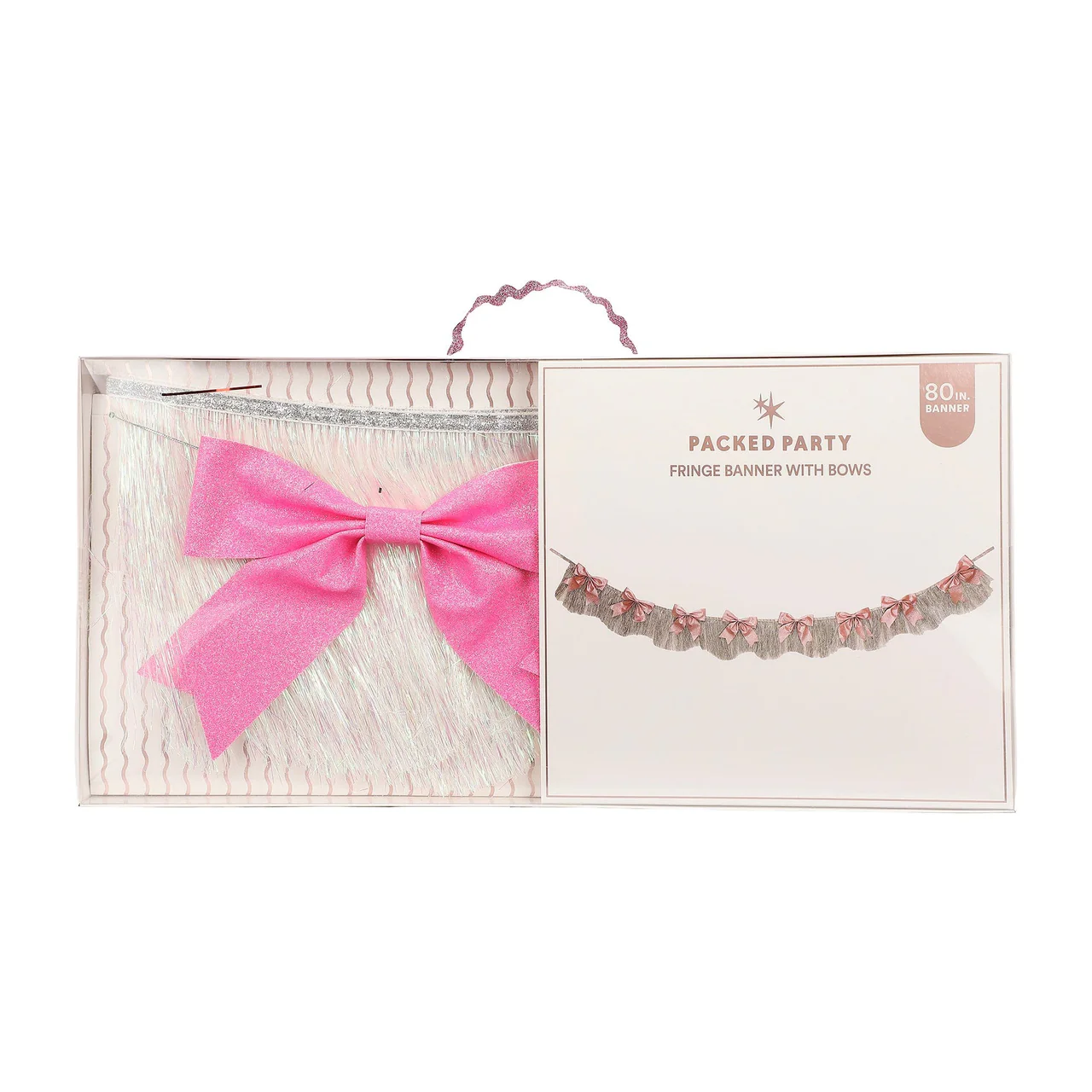 Glitter Bows & Fringe Reusable Party Garland