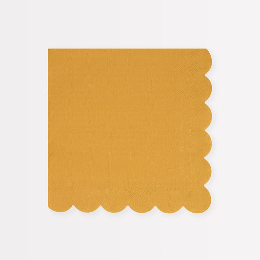 Harvest Yellow Large Napkins (x 16)