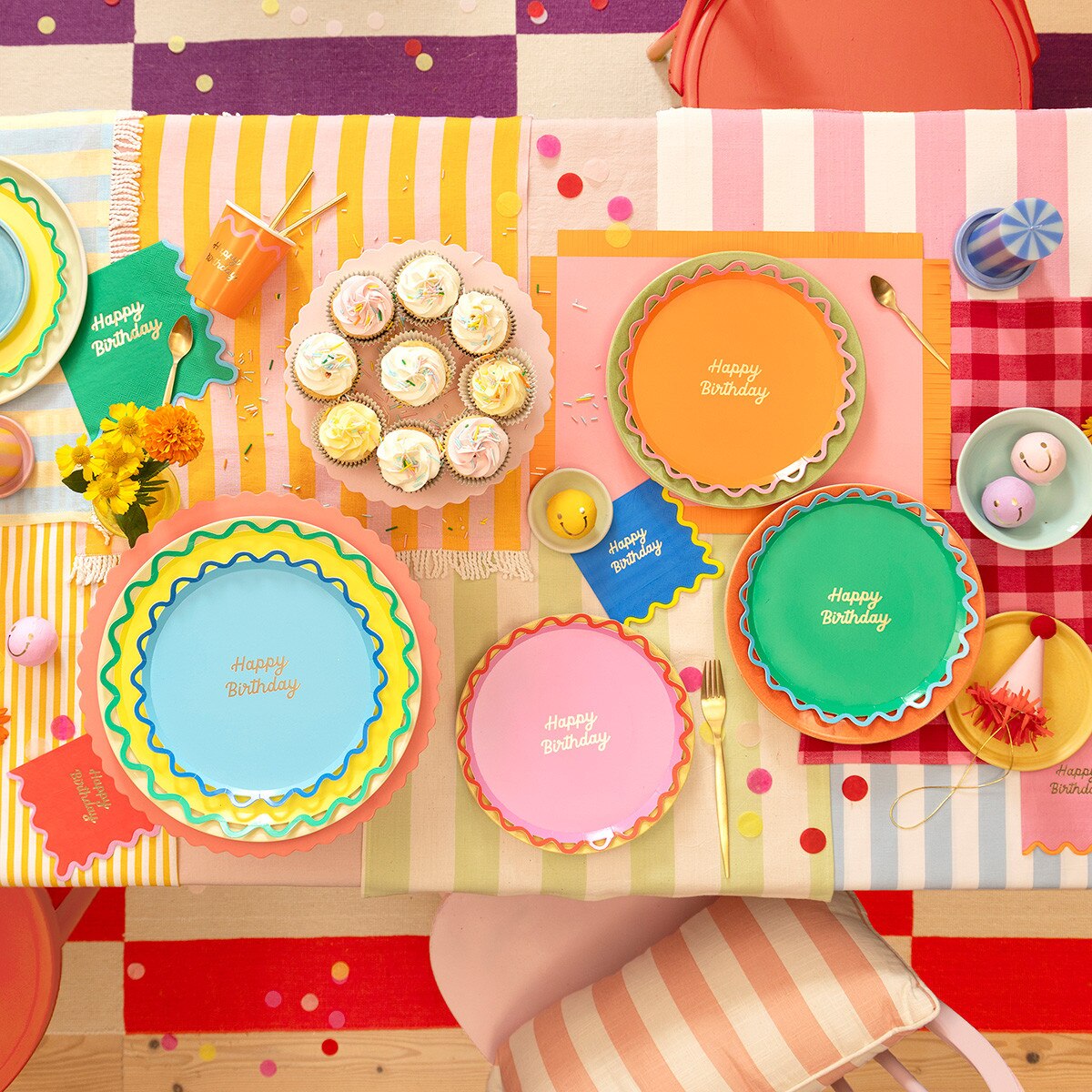 Wiggle Edge Large Napkins (x 16)