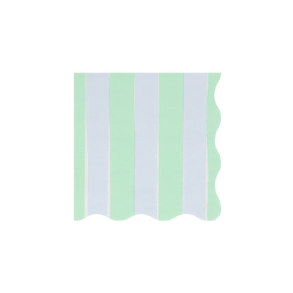 Pastel Stripe Small Napkins (x 16)