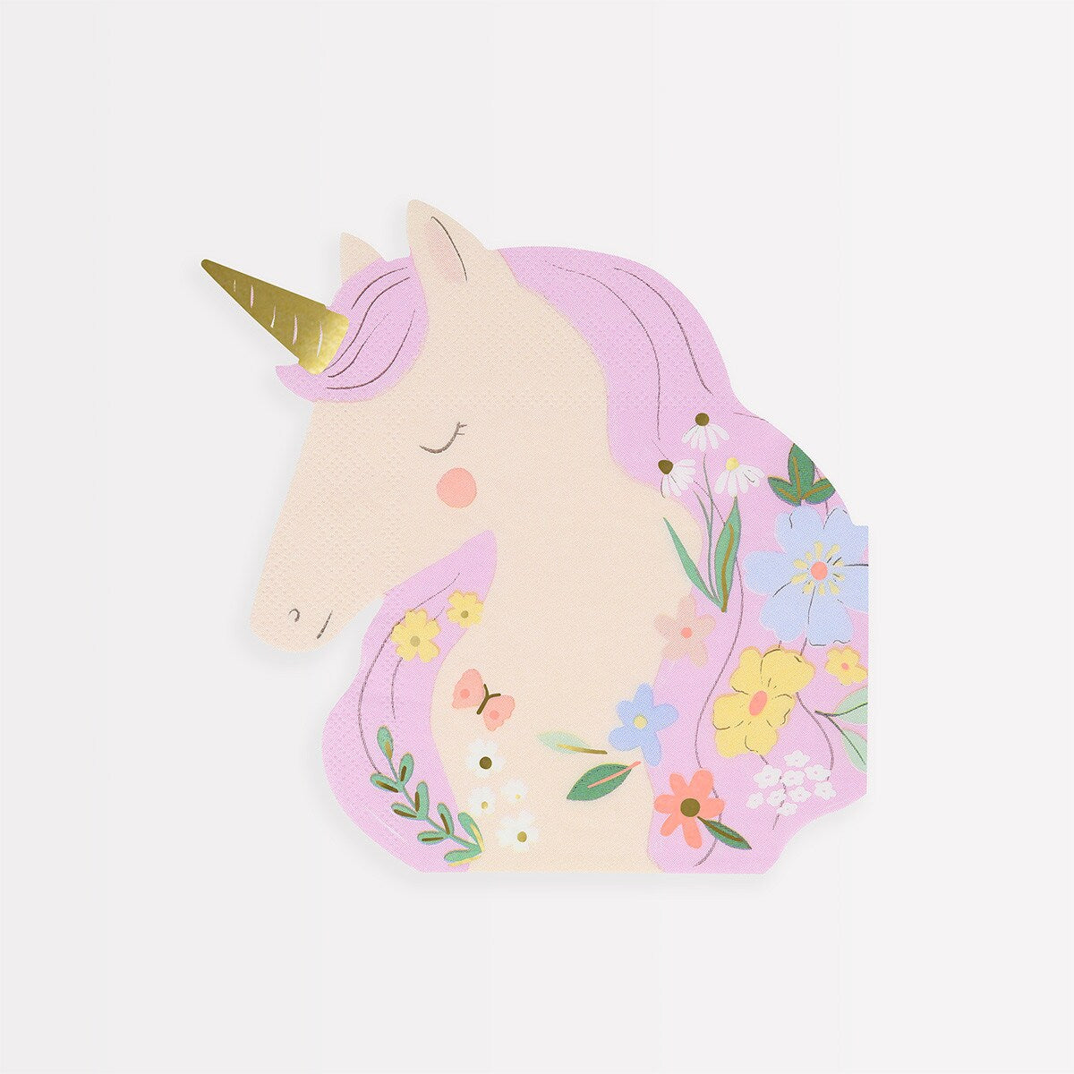 Meadow Unicorns Shaped Napkins (x 16)