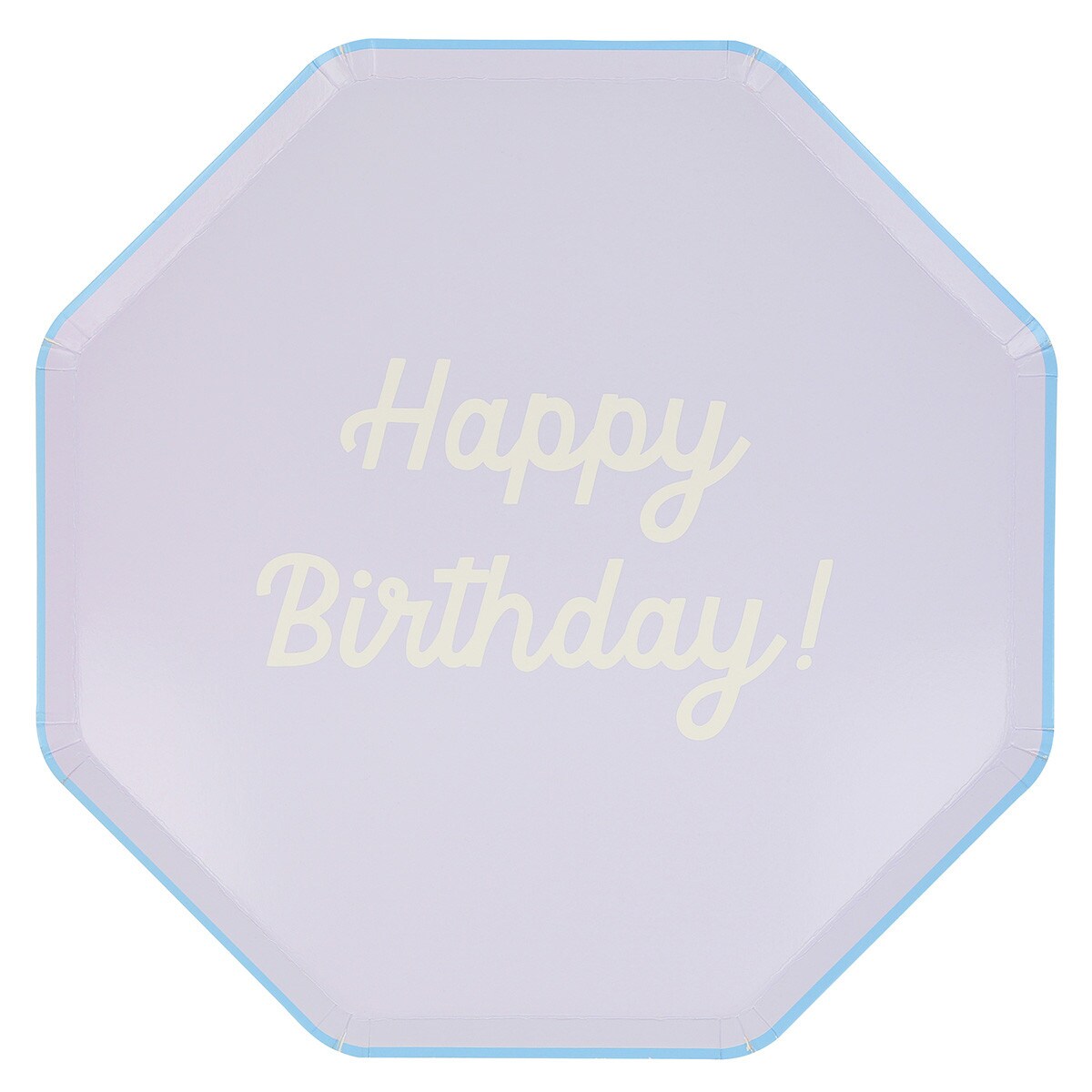 Mixed Happy Birthday Dinner Plates (x 8)