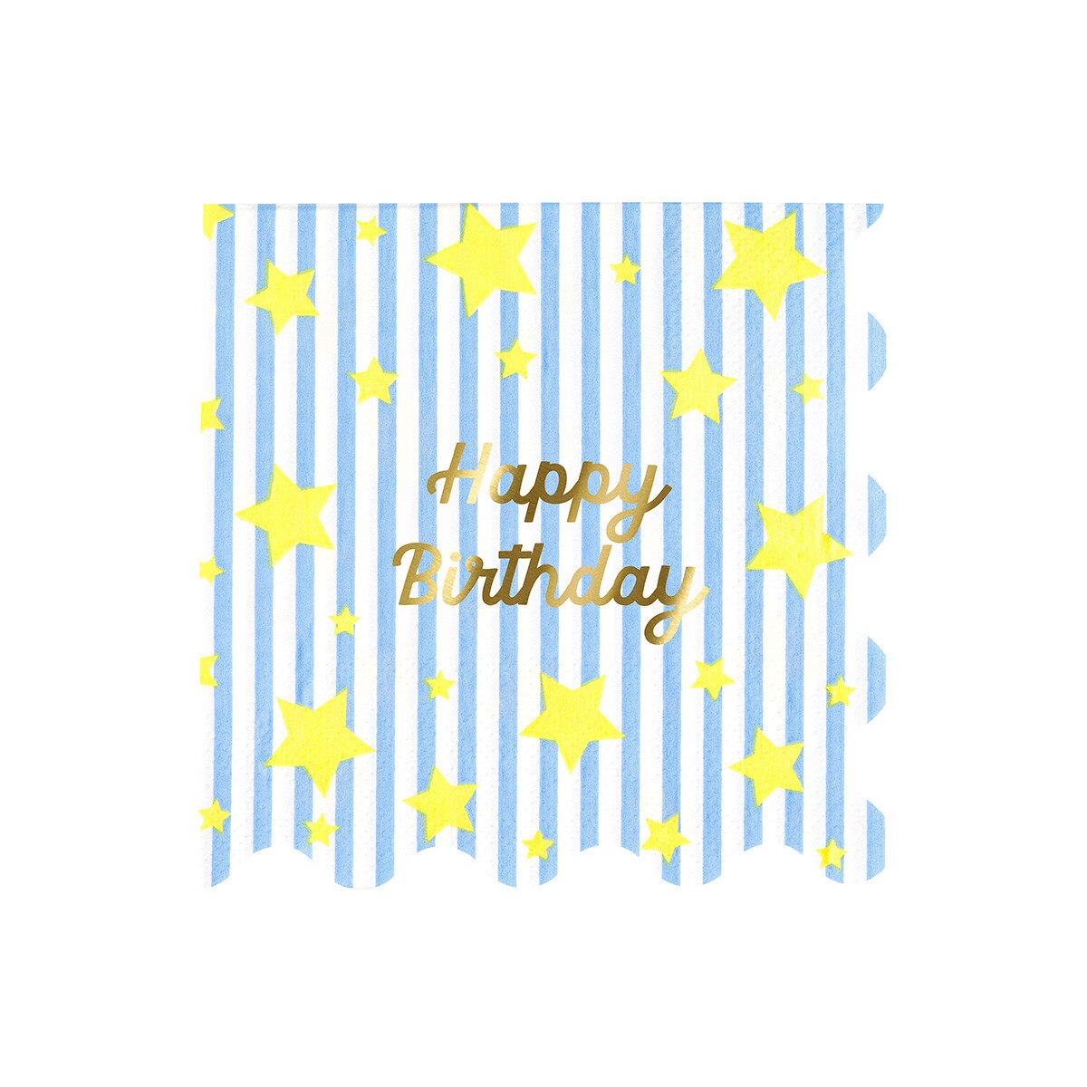 Bright Star Happy Birthday Large Napkins (x 16)