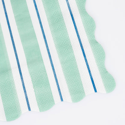Preppy Stripe Large Napkins (x 16)