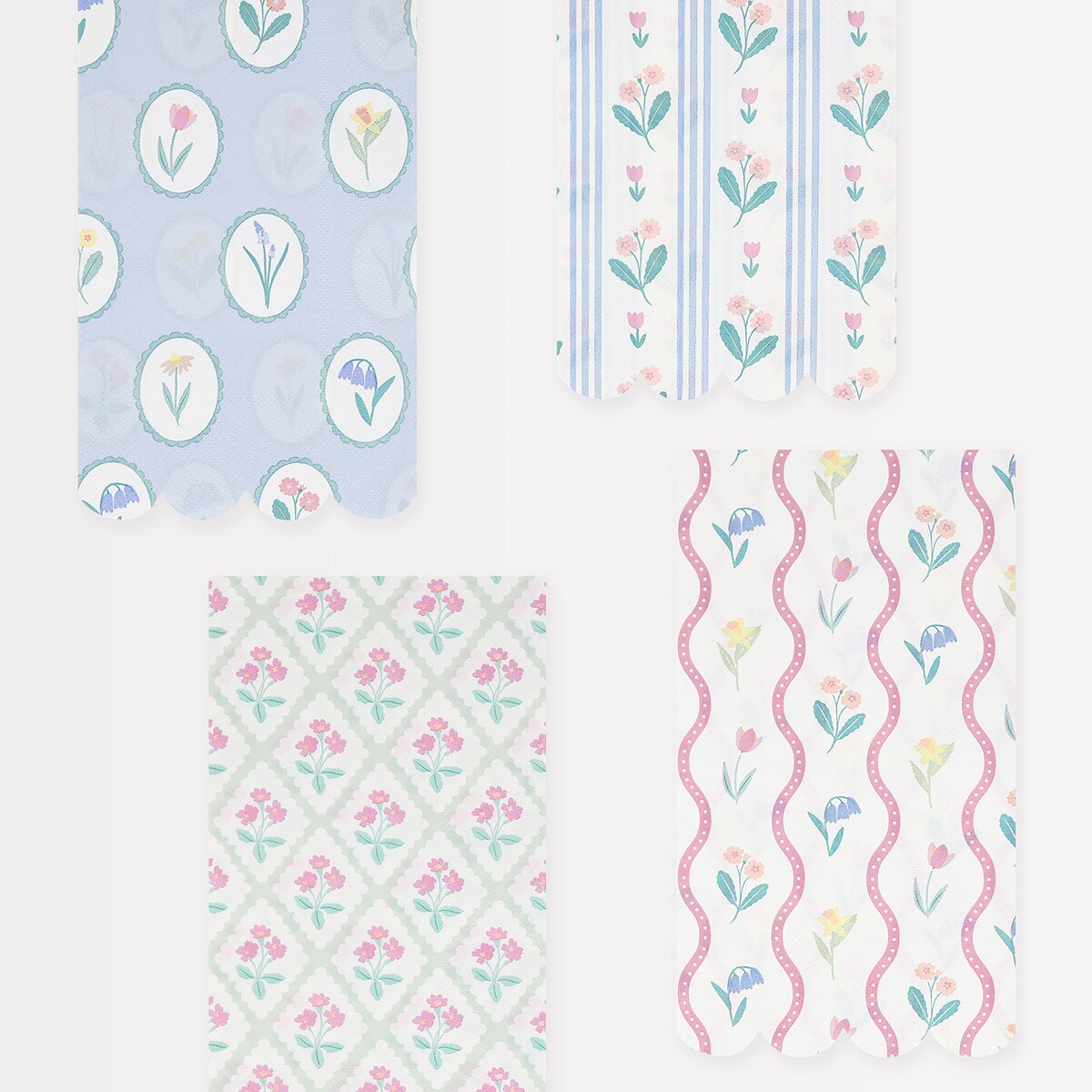 Bloomsbury Floral Pattern Guest Towels (x 16)