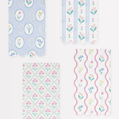 Bloomsbury Floral Pattern Guest Towels (x 16)