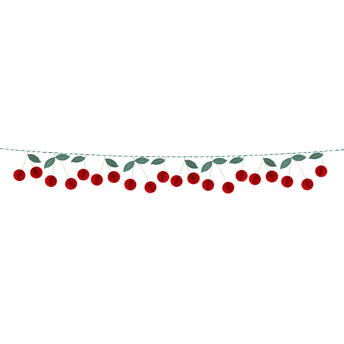 Cherry Honeycomb Garland