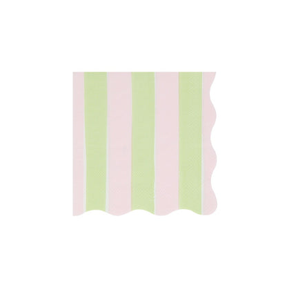 Pastel Stripe Small Napkins (x 16)