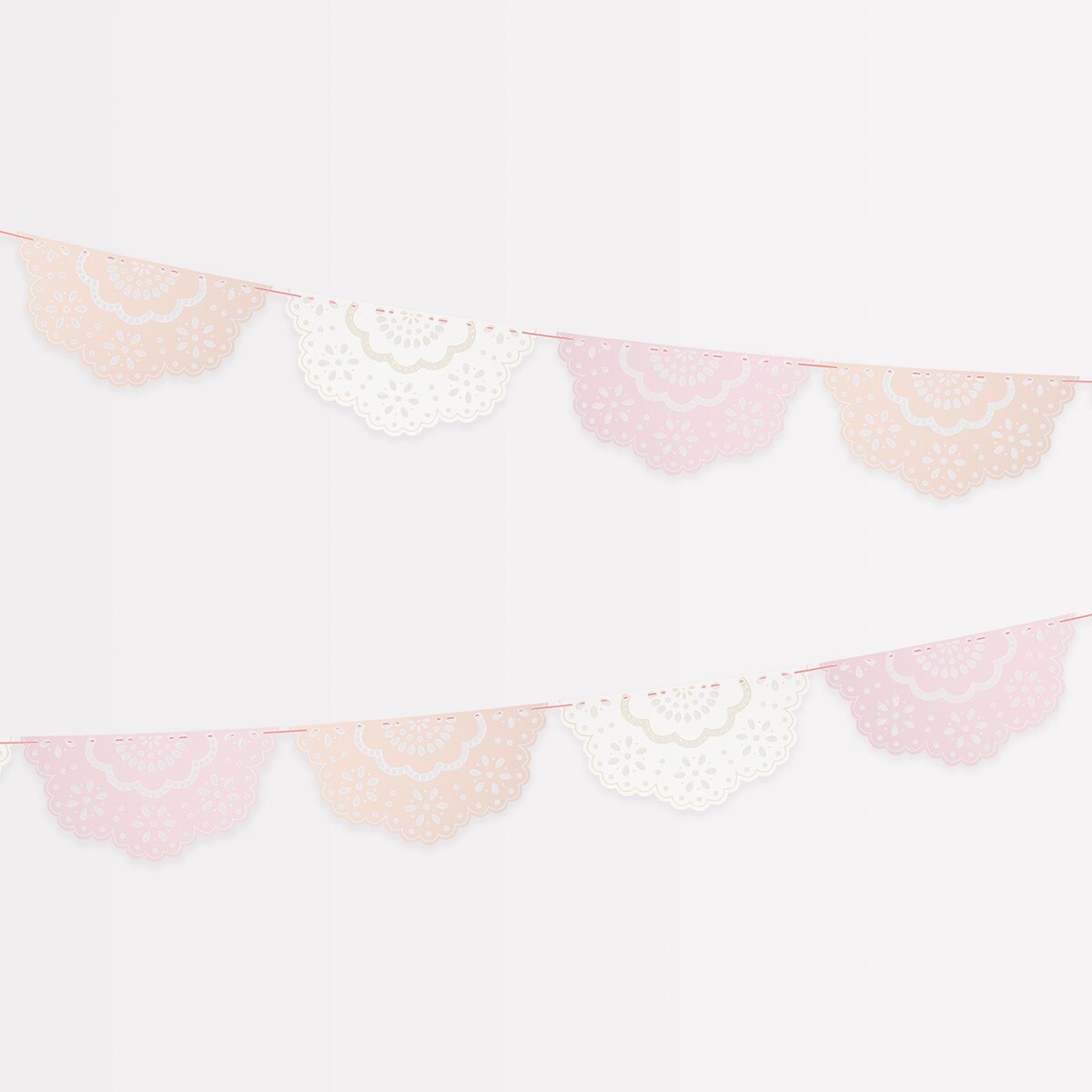 Broderie Anglaise Lace Multi Pennant Garland