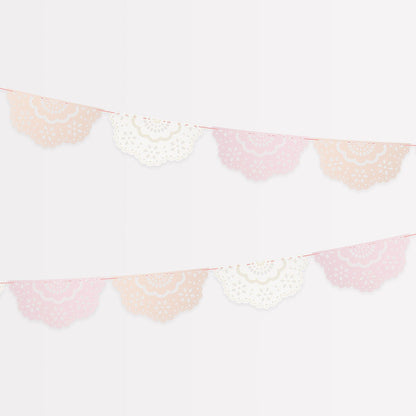 Broderie Anglaise Lace Multi Pennant Garland