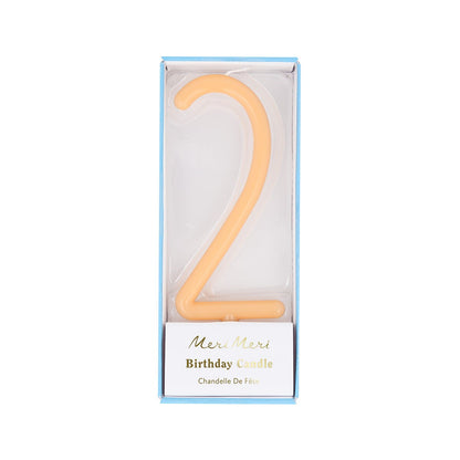Slim Number Candle