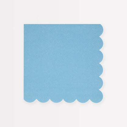 Cornflower Blue Large Napkins (x 16)