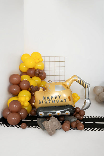 Foil balloon Excavator, 76.5x49 cm, mix