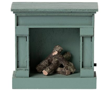 Fireplace, Mouse- Blue