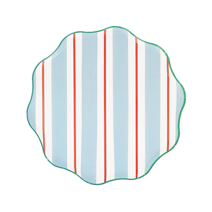 Preppy Stripe Side Plates (x 8)