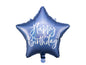 Foil Balloon, Happy Birthday Navy Blue Star