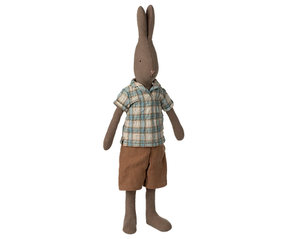 Rabbit, Size 3 - Brown - Shirt and shorts