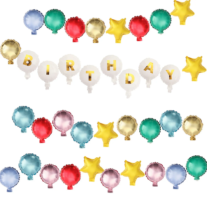 Beaded in Fun Customizable Balloon Garland Banner