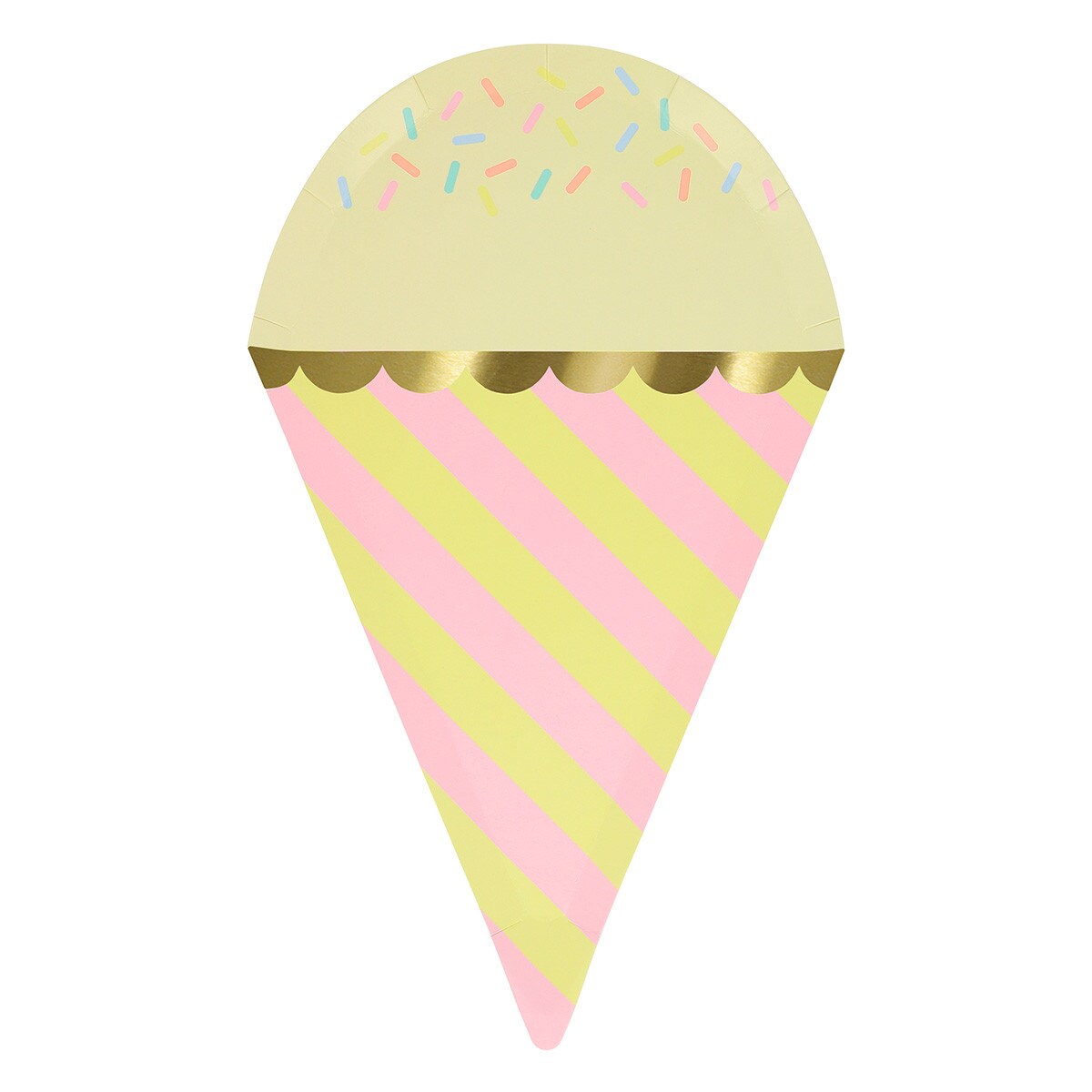 Ice Cream With Sprinkles Plates (x 8)