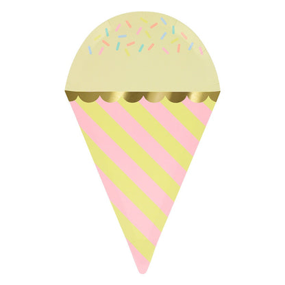 Ice Cream With Sprinkles Plates (x 8)