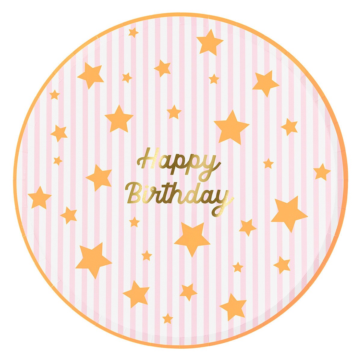 Bright Star Happy Birthday Dinner Plates (x 8)
