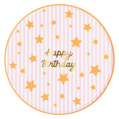 Bright Star Happy Birthday Dinner Plates (x 8)