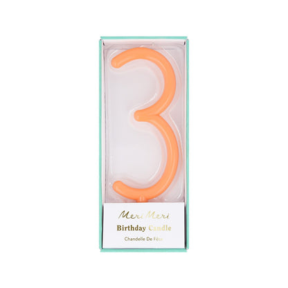 Slim Number Candle