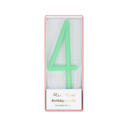 Slim Number Candle