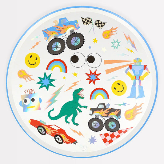 Toybox Icon Dinner Plates (x 8)