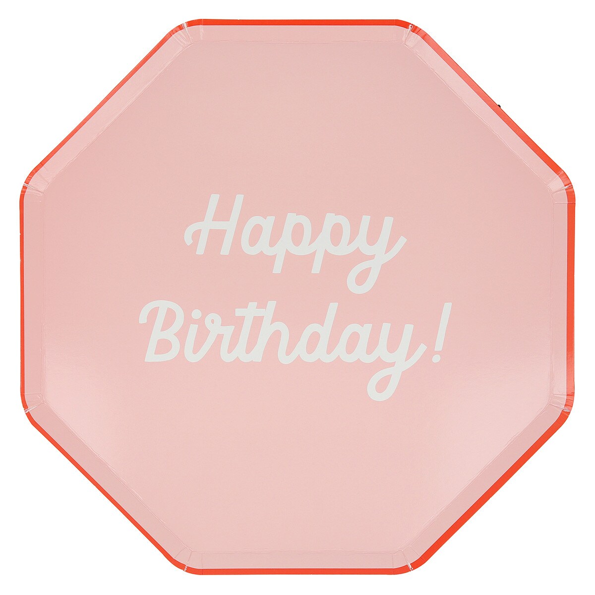 Mixed Happy Birthday Dinner Plates (x 8)