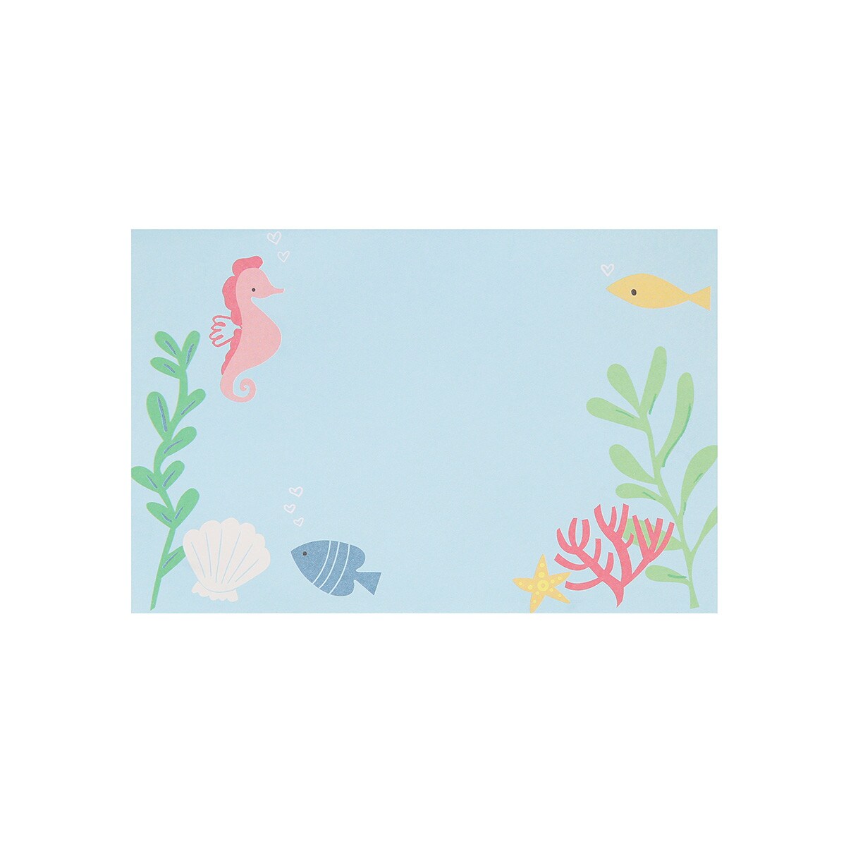 Under The Sea Kids Valentine's Cards & Erasers Set (x 12)