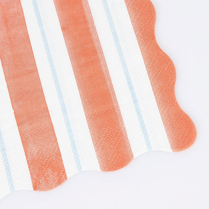 Preppy Stripe Small Napkins (x 16)