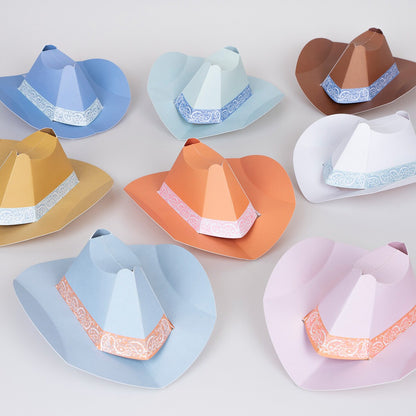 Western Mini Party Hats (x 8)
